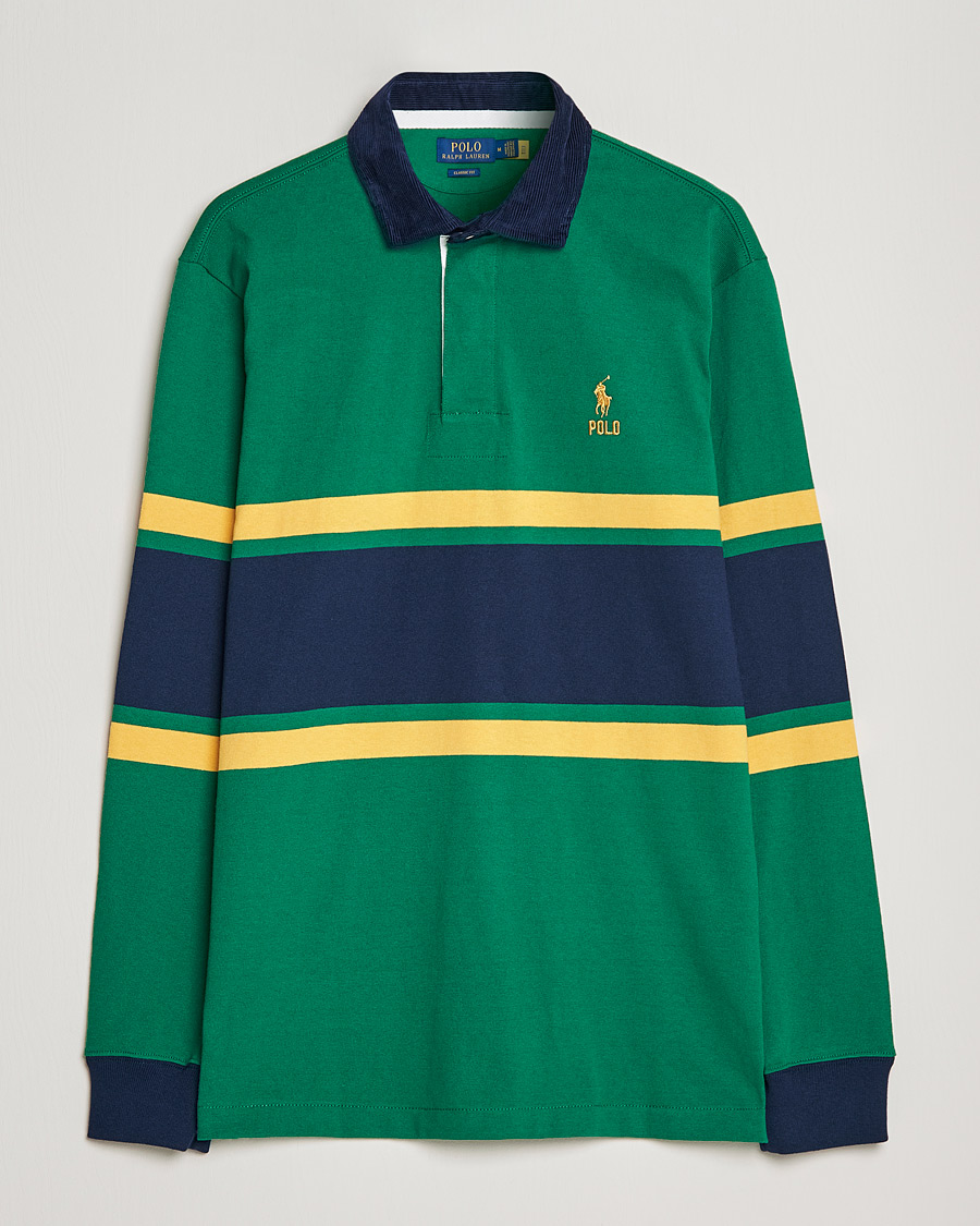 Uomini | Maglieria | Polo Ralph Lauren | Jersey Striped Rugger Athletic Green
