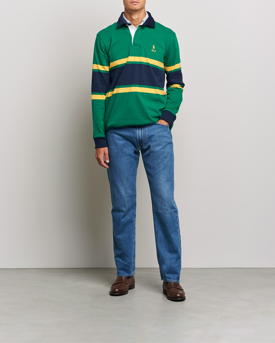 Uomini | Maglieria | Polo Ralph Lauren | Jersey Striped Rugger Athletic Green