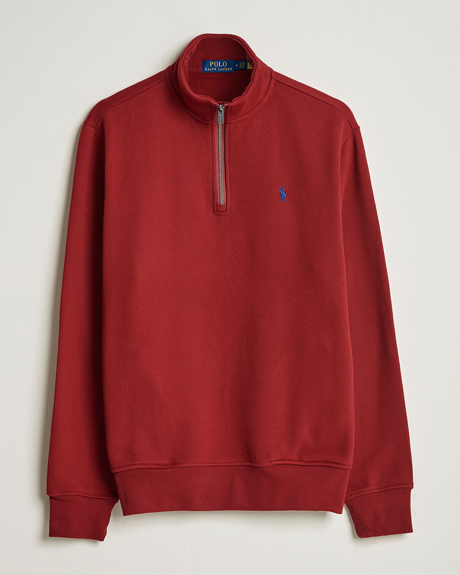 Uomini | Maglieria | Polo Ralph Lauren | Fleece Jersey Half Zip Holiday Red