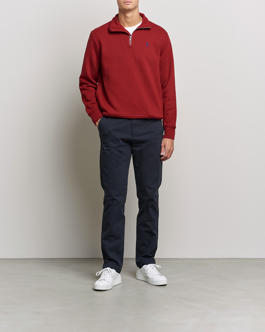 Uomini | Maglieria | Polo Ralph Lauren | Fleece Jersey Half Zip Holiday Red