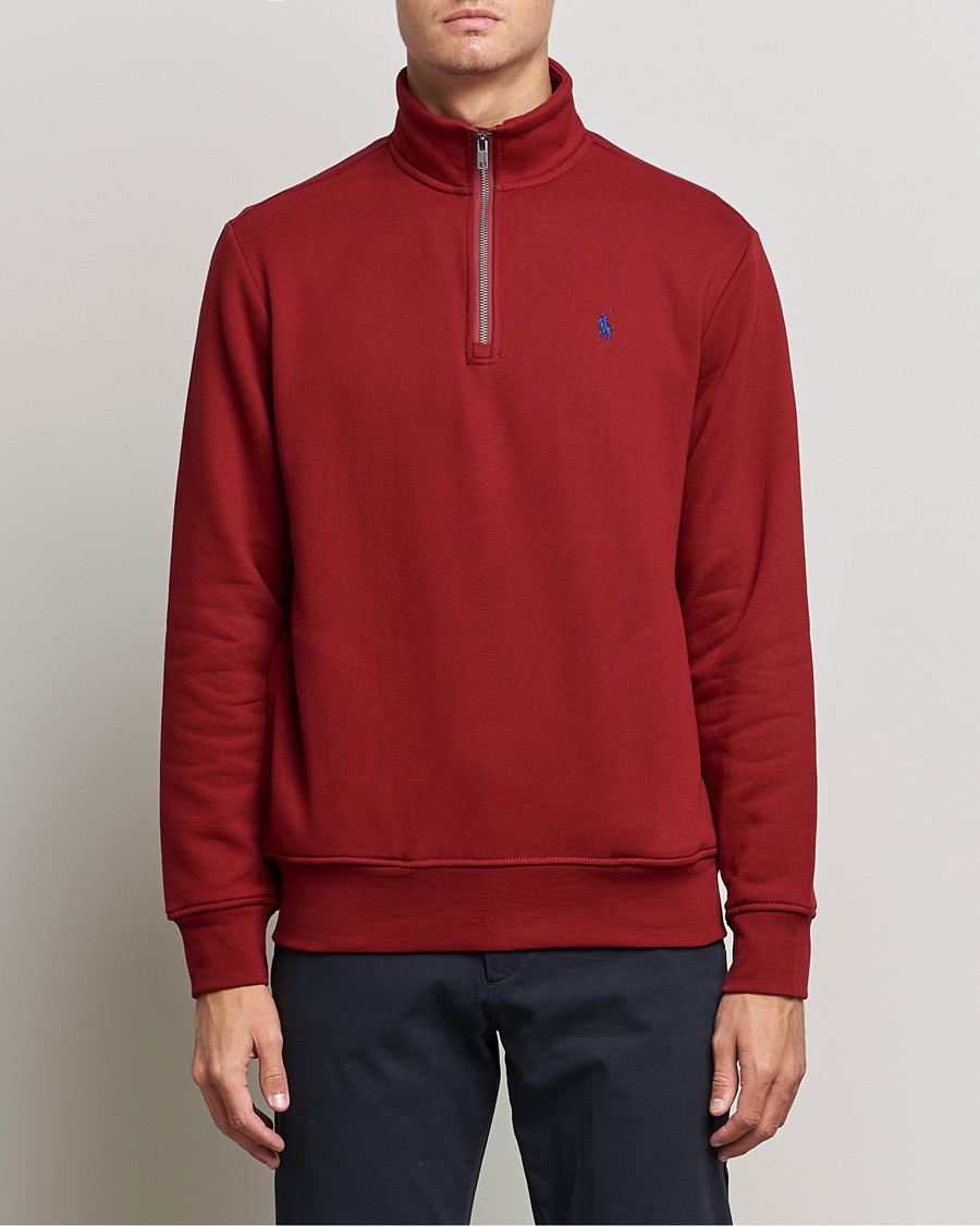 Uomini | Maglieria | Polo Ralph Lauren | Fleece Jersey Half Zip Holiday Red