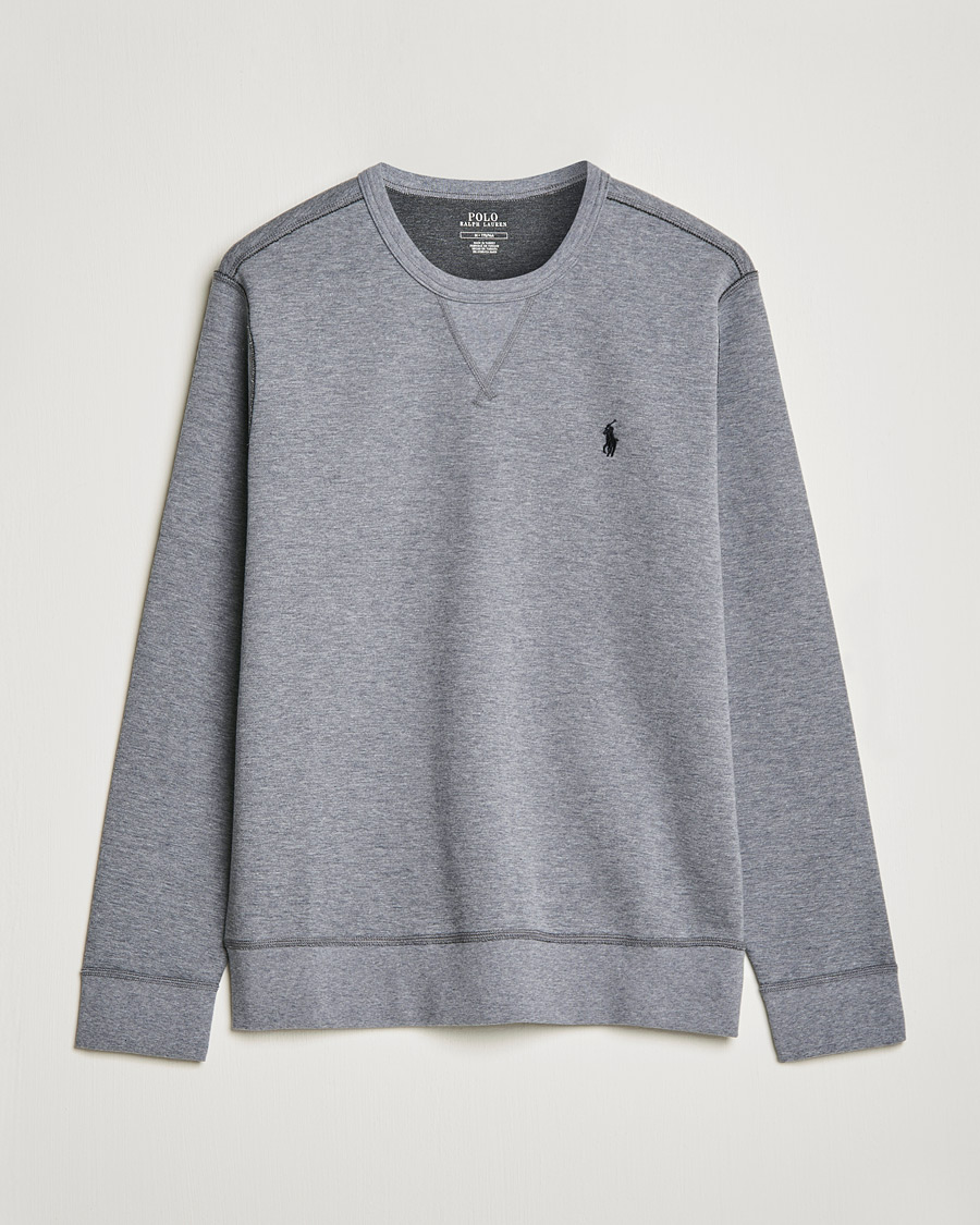 Uomini | Maglieria | Polo Ralph Lauren | Double Knit Sweatshirt Classic Grey Heather