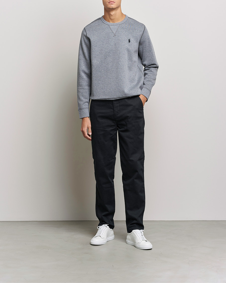 Uomini | Maglieria | Polo Ralph Lauren | Double Knit Sweatshirt Classic Grey Heather