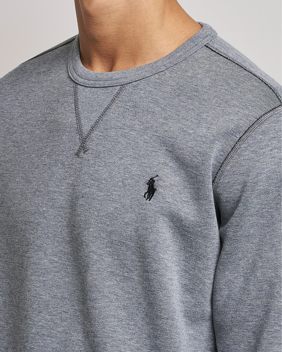 Uomini | Maglieria | Polo Ralph Lauren | Double Knit Sweatshirt Classic Grey Heather