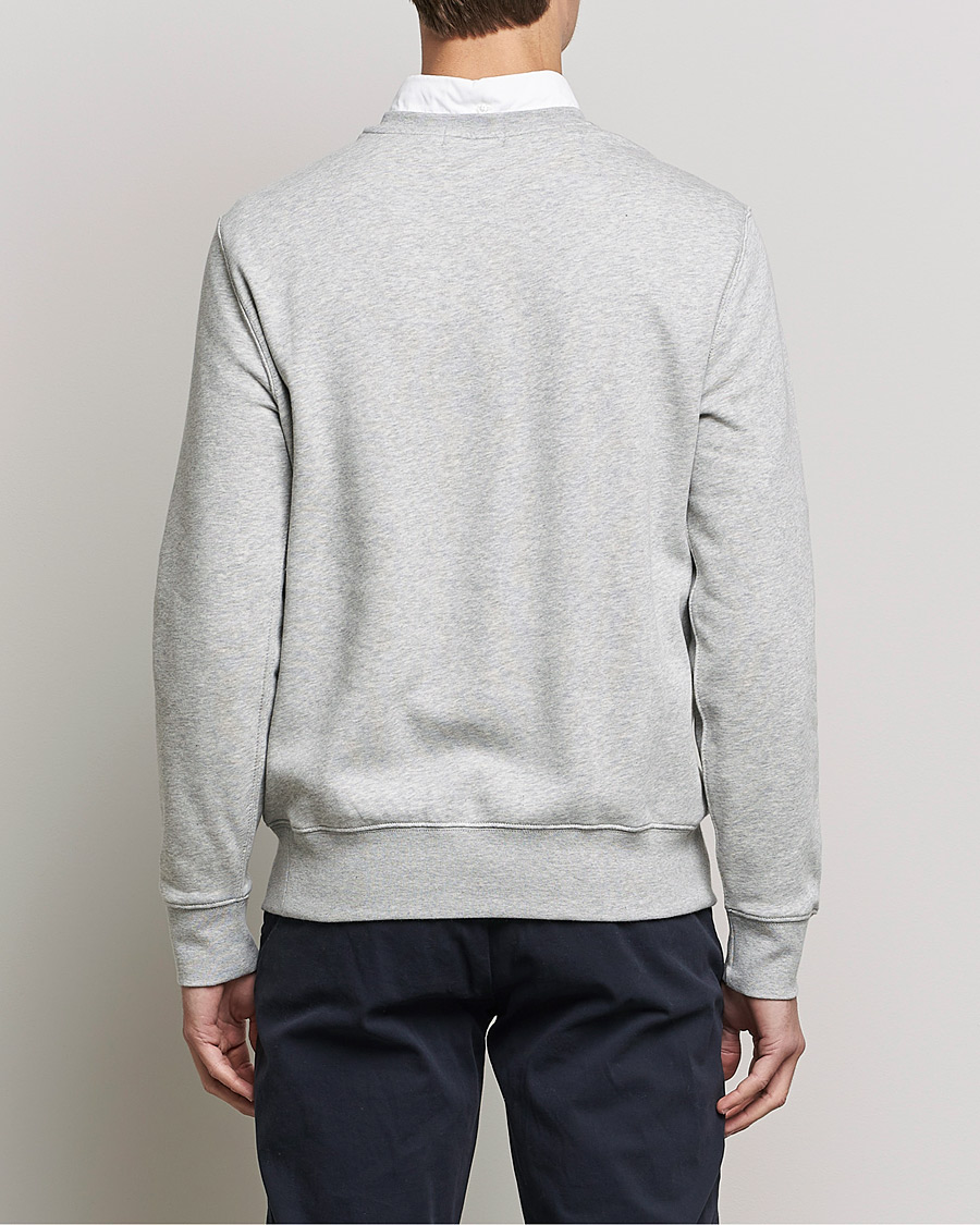 Uomini | Maglieria | Polo Ralph Lauren | Printed Denim Bear Sweatshirt Andover Heather