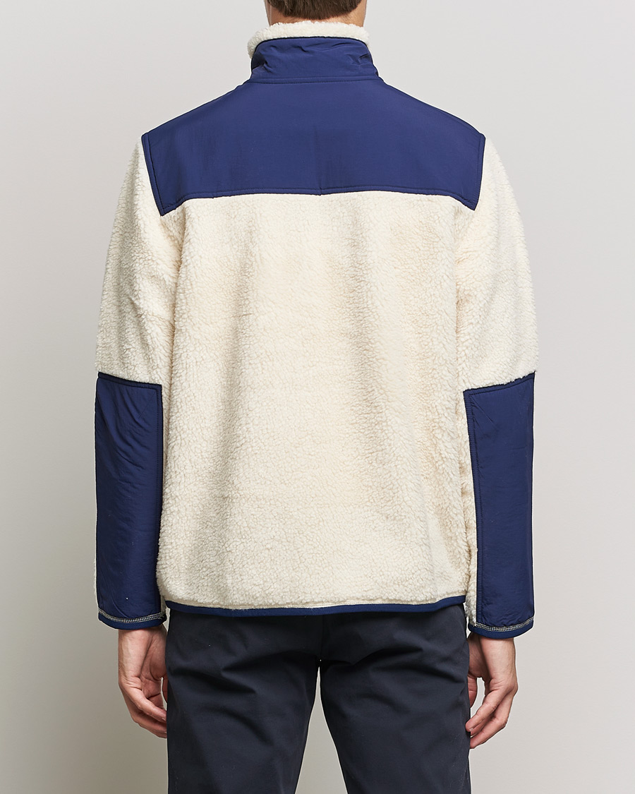 Uomini | Maglieria | Polo Ralph Lauren | Bonded Sherpa Full Zip Sweater Creme/Navy