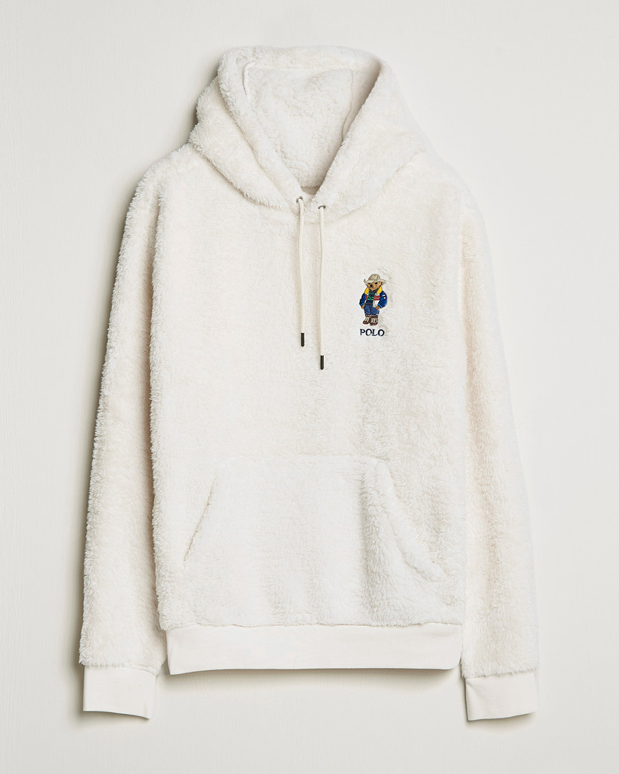 Uomini | Maglieria | Polo Ralph Lauren | Curly Sherpa Bear Hoodie Antique Cream
