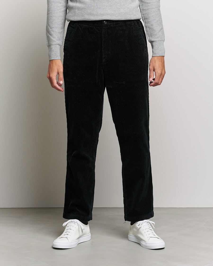 Uomini | Pantaloni | Polo Ralph Lauren | Prepster Corduroy Drawstring Pants Black