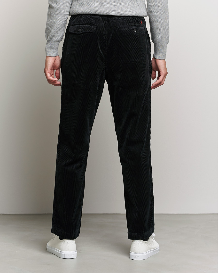 Uomini | Pantaloni | Polo Ralph Lauren | Prepster Corduroy Drawstring Pants Black