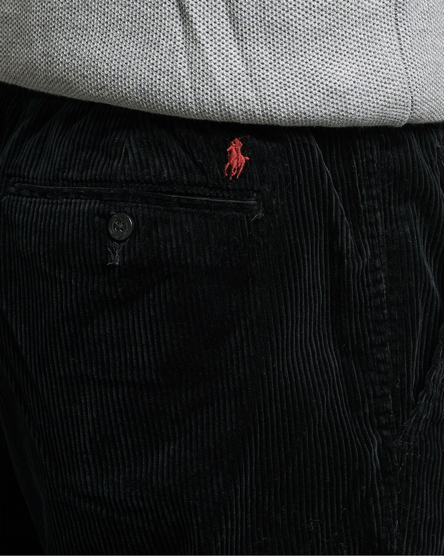 Uomini | Pantaloni | Polo Ralph Lauren | Prepster Corduroy Drawstring Pants Black