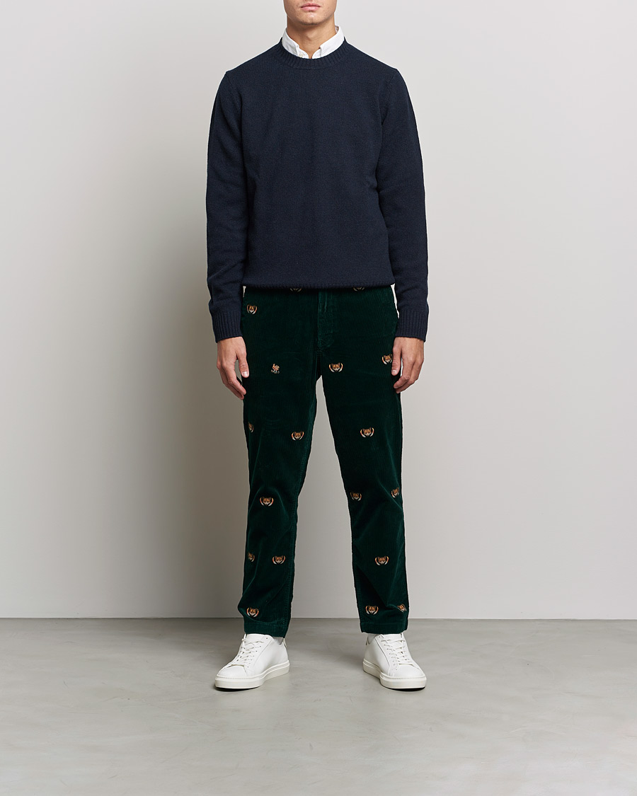 Uomini | Pantaloni | Polo Ralph Lauren | Prepster Corduroy Printed Fox Pants College Green