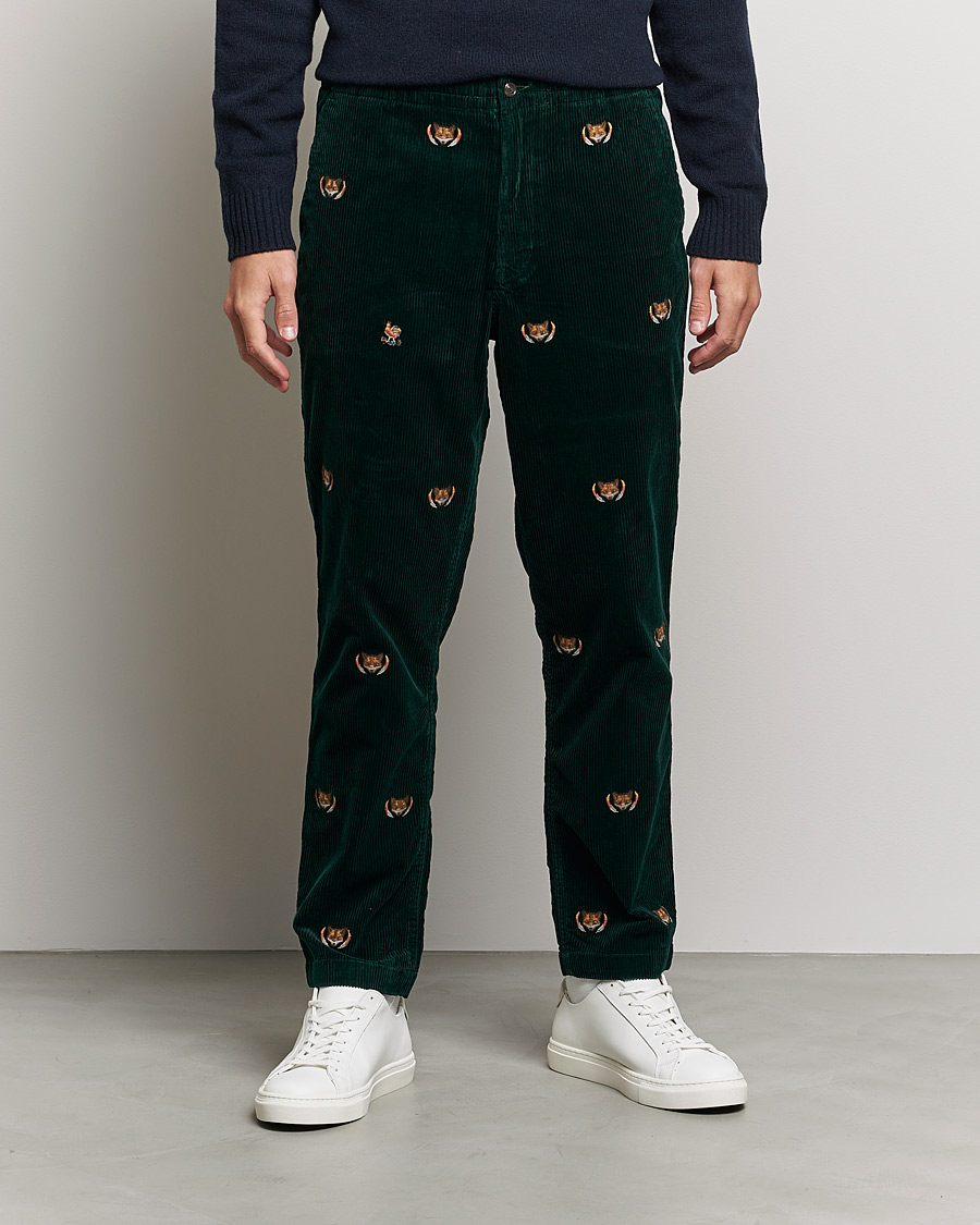 Uomini | Pantaloni | Polo Ralph Lauren | Prepster Corduroy Printed Fox Pants College Green