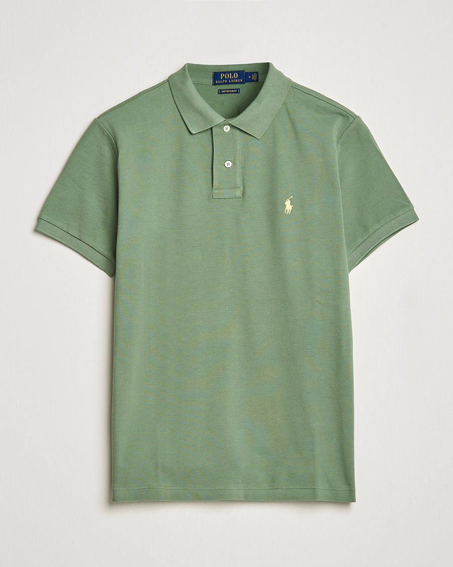 Uomini | Polo | Polo Ralph Lauren | Custom Slim Fit Polo Cargo Green