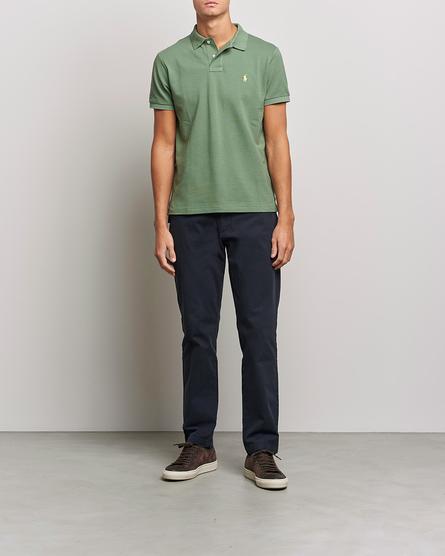 Uomini | Polo | Polo Ralph Lauren | Custom Slim Fit Polo Cargo Green