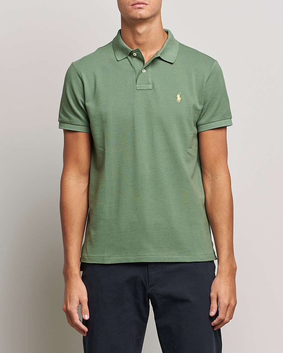 Uomini | Polo | Polo Ralph Lauren | Custom Slim Fit Polo Cargo Green