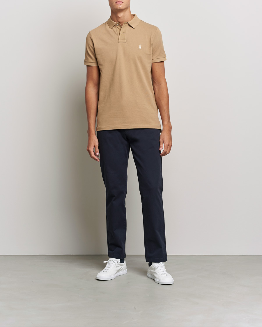 Uomini | Polo | Polo Ralph Lauren | Custom Slim Fit Polo Luxury Tan