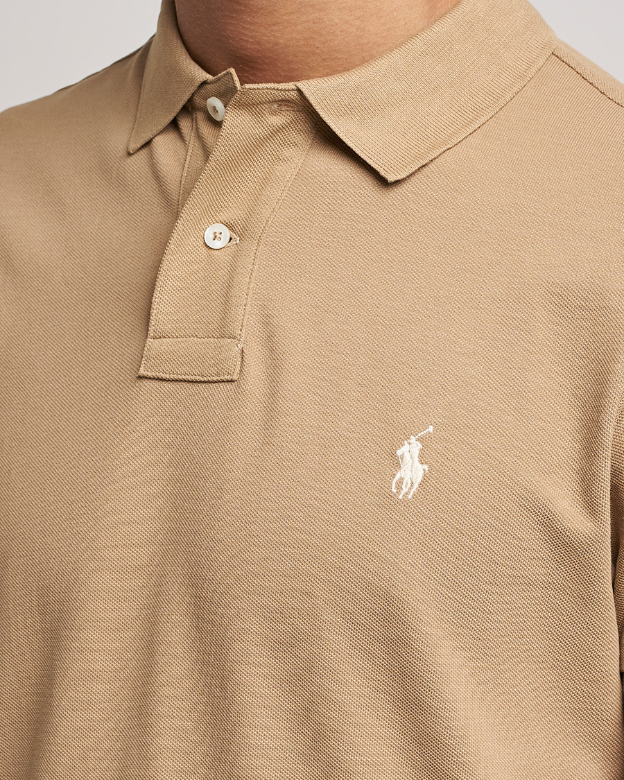 Uomini | Polo | Polo Ralph Lauren | Custom Slim Fit Polo Luxury Tan