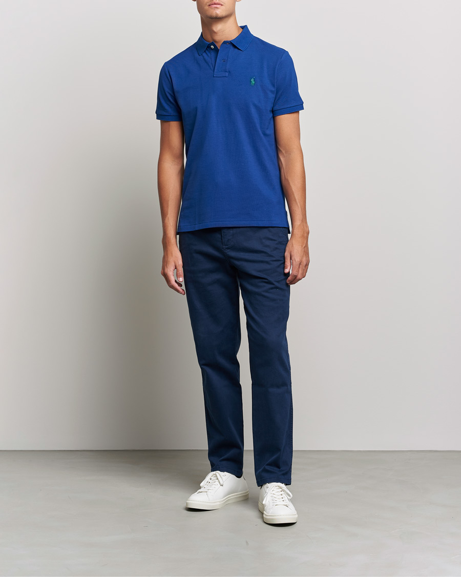 Uomini | Polo | Polo Ralph Lauren | Custom Slim Fit Polo Harrison Blue