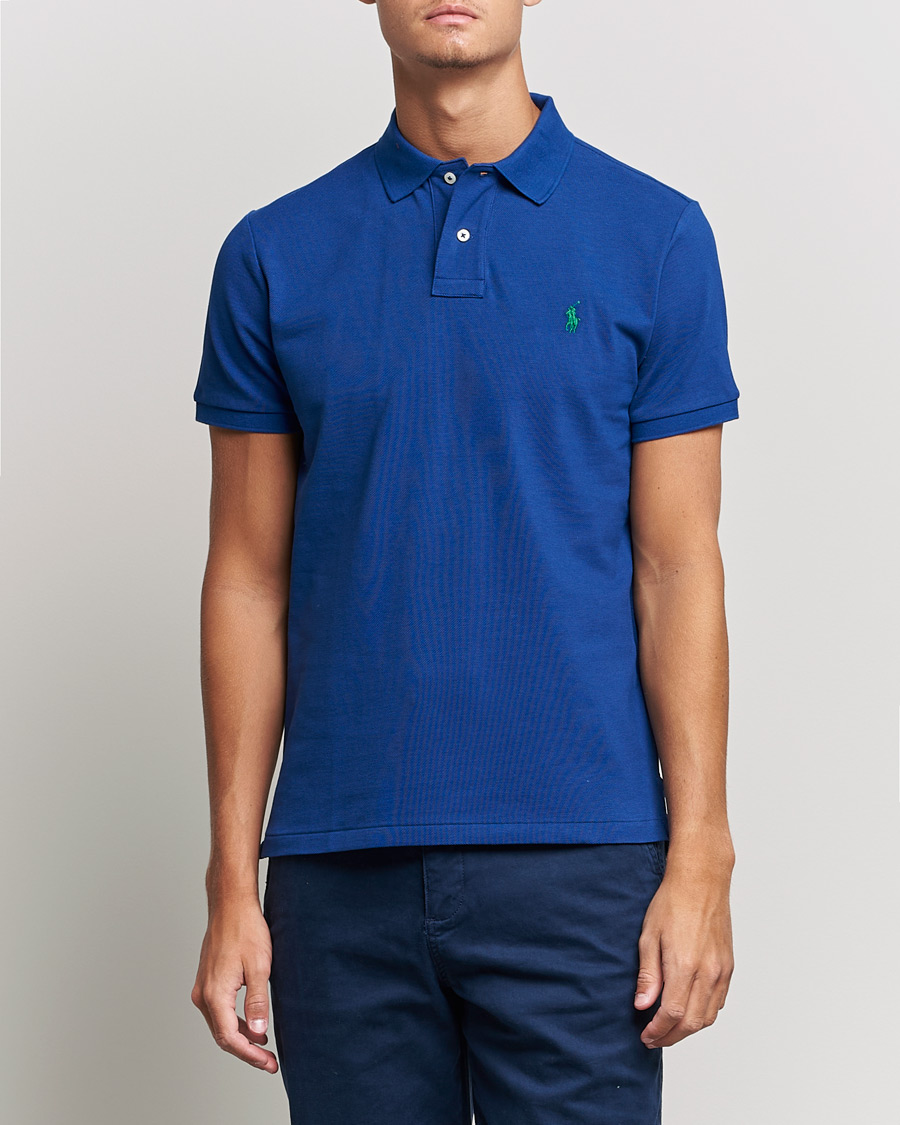 Uomini | Polo | Polo Ralph Lauren | Custom Slim Fit Polo Harrison Blue