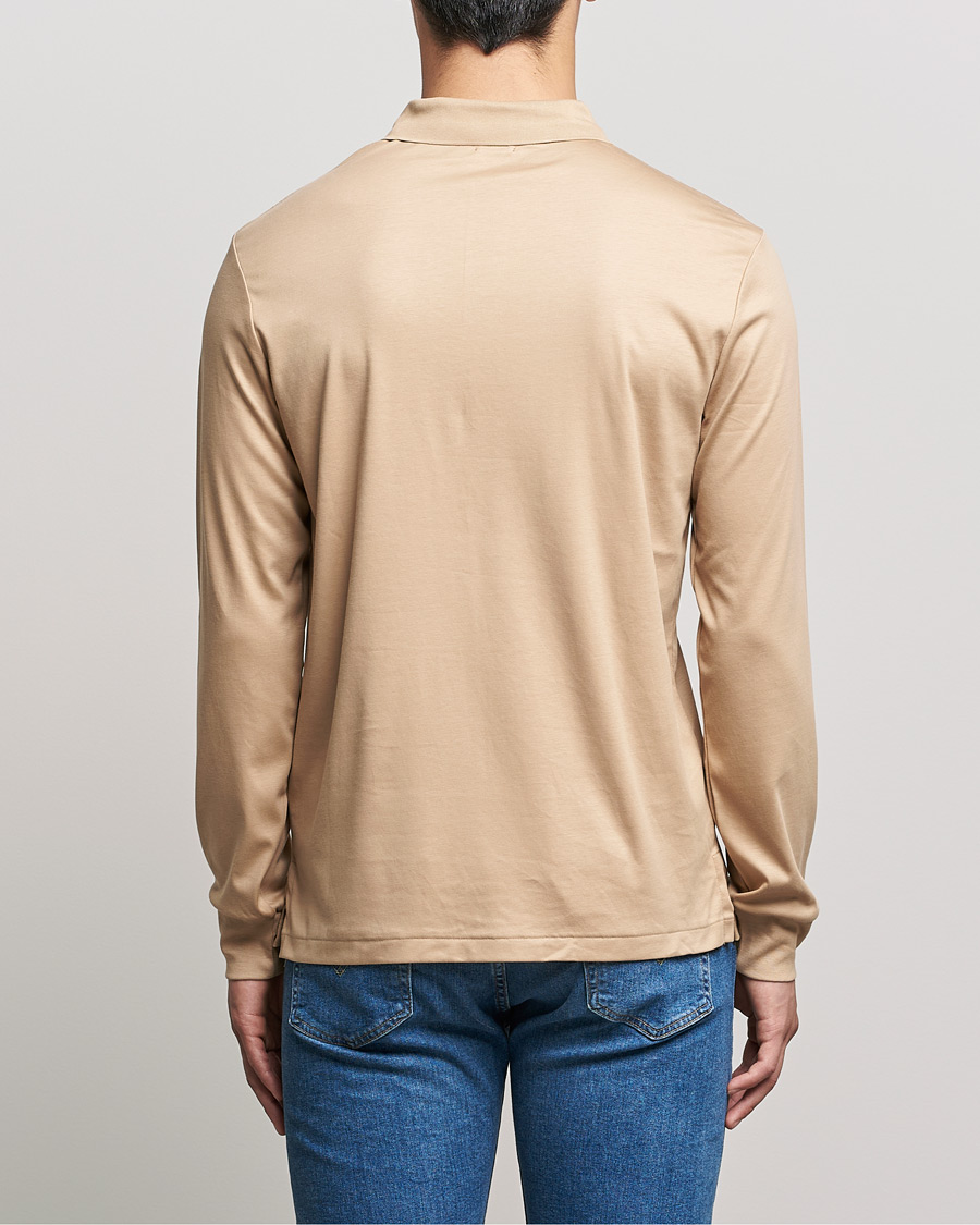 Uomini | Maglieria | Polo Ralph Lauren | Luxury Pima Cotton Long Sleeve Polo Vintage Khaki