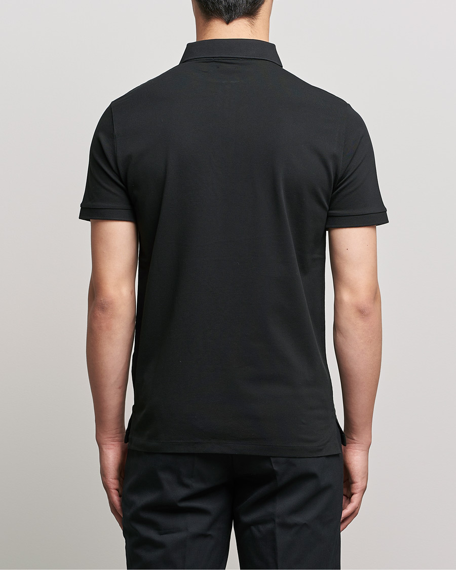 Uomini | Polo | Polo Ralph Lauren | Custom Slim Fit Half Zip Polo Black