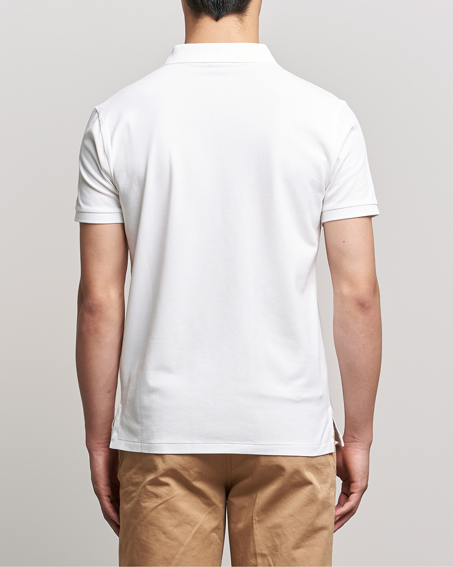 Uomini | Polo | Polo Ralph Lauren | Custom Slim Fit Half Zip Polo White