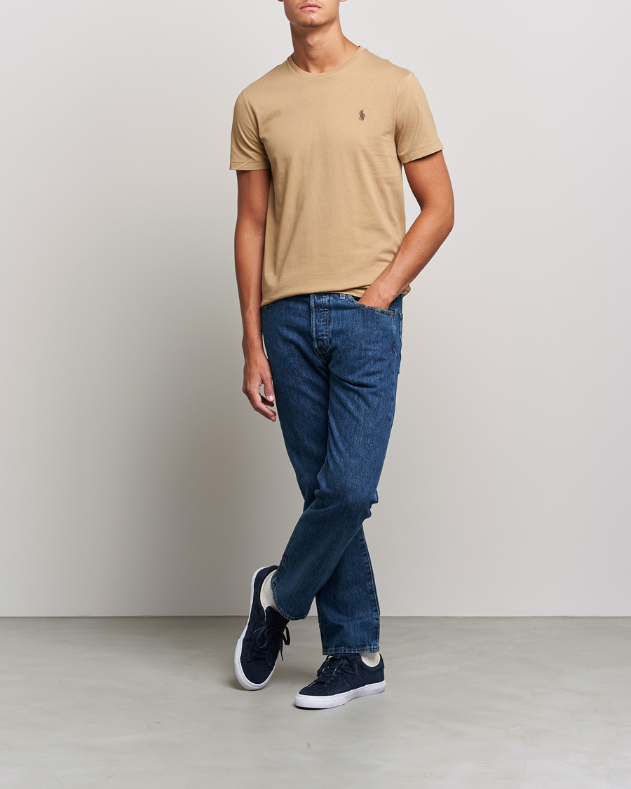 Uomini | T-shirt | Polo Ralph Lauren | Crew Neck Tee Luxury Tan
