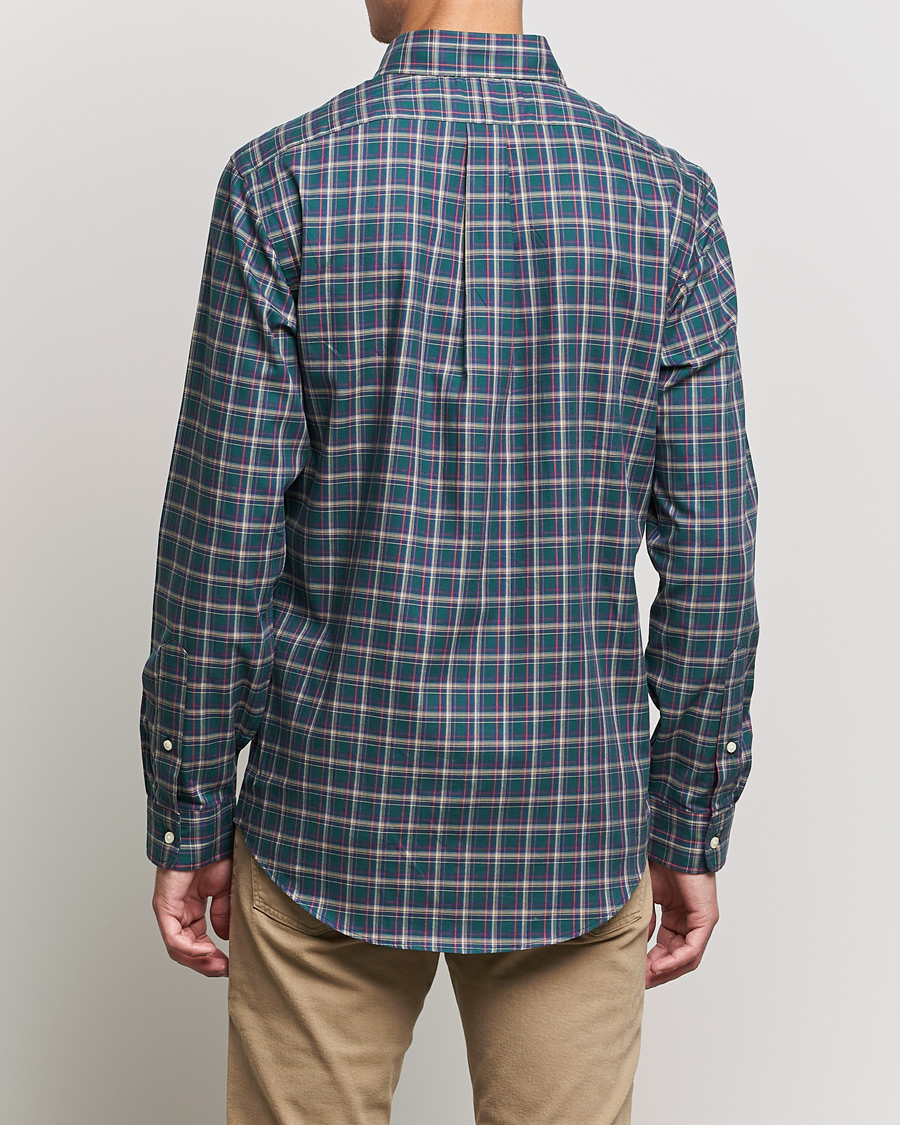 Uomini | Camicie | Polo Ralph Lauren | Custom Fit Twill Checked Shirt Green/Cream