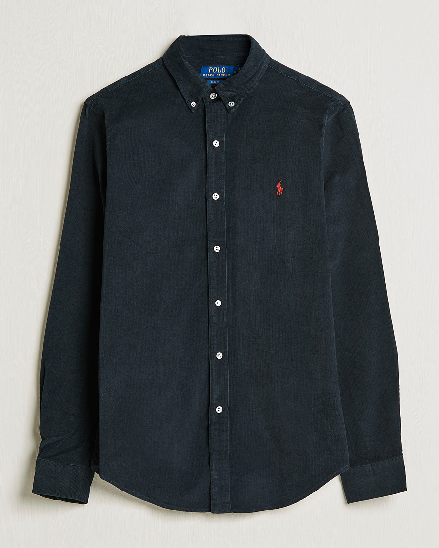 Uomini | Camicie | Polo Ralph Lauren | Slim Fit Corduroy Shirt Black