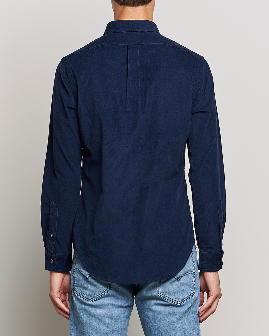 Uomini | Camicie | Polo Ralph Lauren | Slim Fit Corduroy Shirt Newport Navy