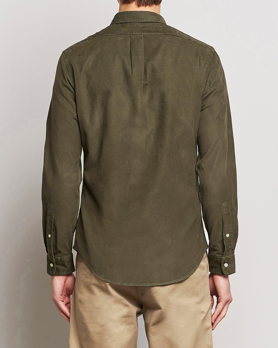 Uomini | Camicie | Polo Ralph Lauren | Slim Fit Corduroy Shirt Canopy Olive