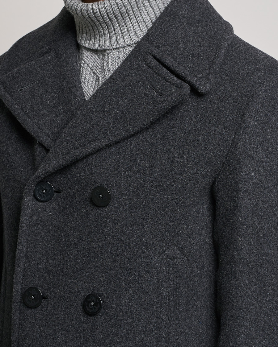 Uomini | Giacche | Polo Ralph Lauren | Wool Melton Peacoat Navy Charcoal
