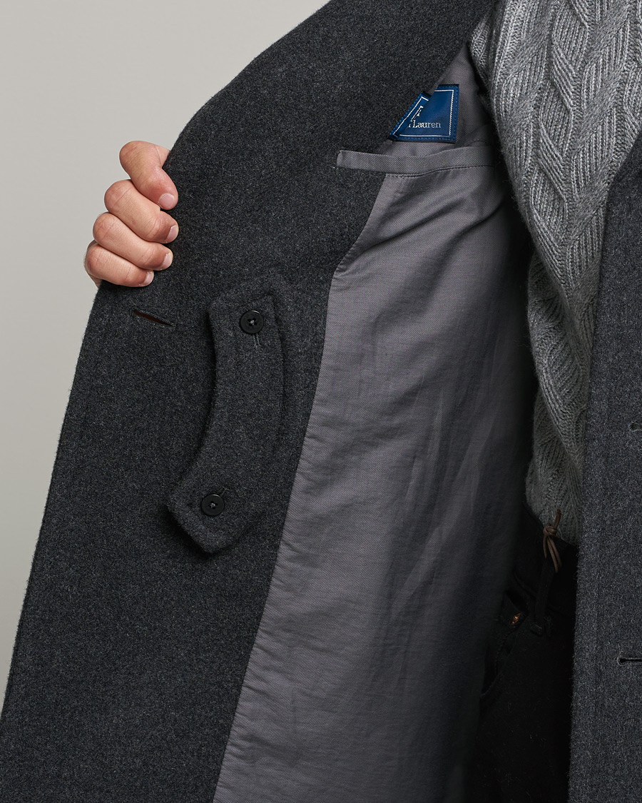 Uomini | Giacche | Polo Ralph Lauren | Wool Melton Peacoat Navy Charcoal