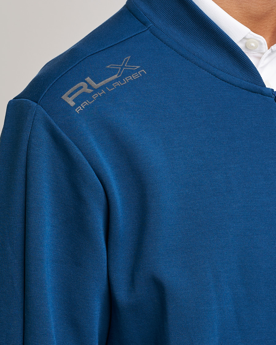 Uomini | Maglieria | RLX Ralph Lauren | Double Knit Full Zip Sweater Raleigh Blue