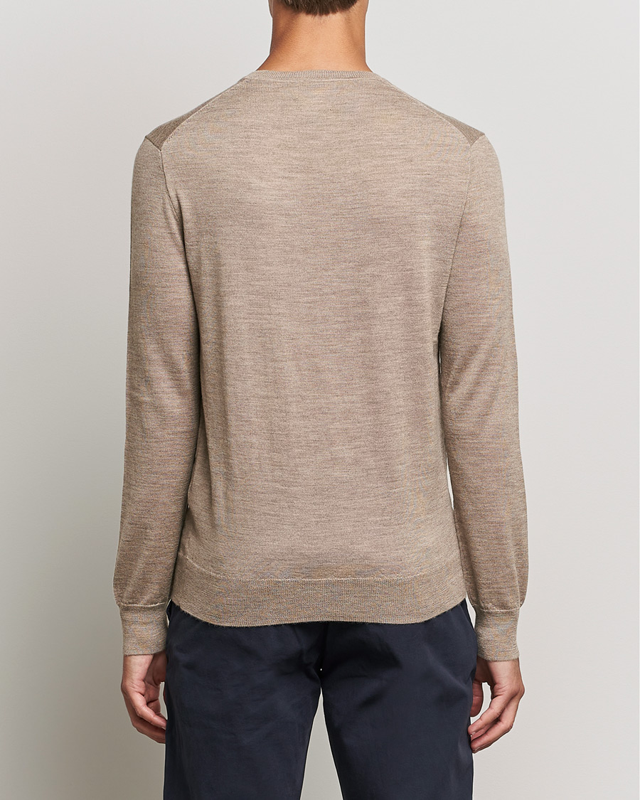 Uomini | Maglieria | Polo Ralph Lauren | Merino Crew Neck Pullover Light Walnut Heather