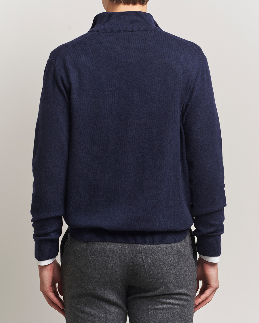 Uomini | Maglieria | Polo Ralph Lauren | Merino Half-Zip Sweater Hunter Navy