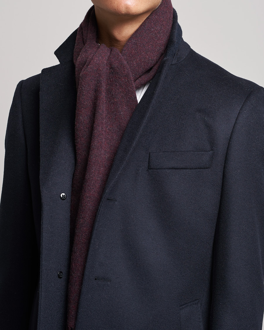 Uomini | Polo Ralph Lauren Signature Wool Scarf Aged Wine Heather | Polo Ralph Lauren | Signature Wool Scarf Aged Wine Heather