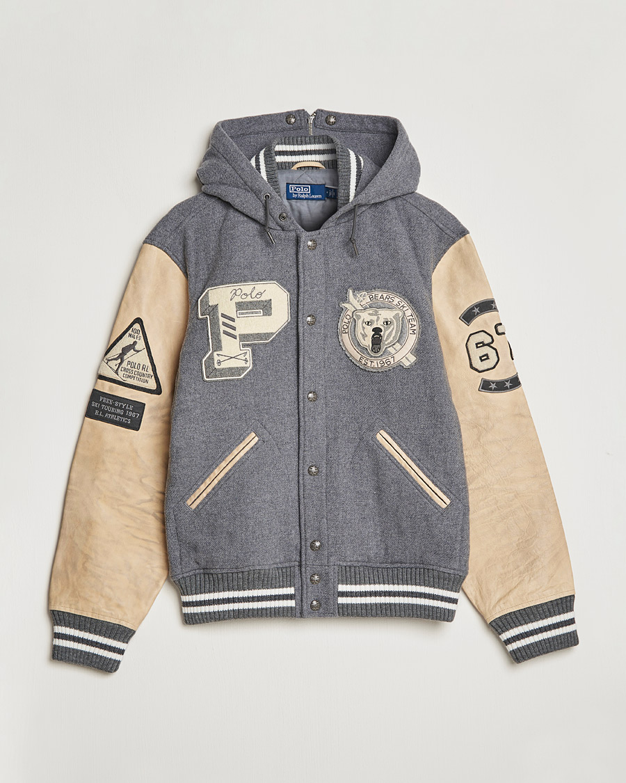 Uomini | Giacche | Polo Ralph Lauren | Ski Varsity Lined Bomber Jacket Grey Heather