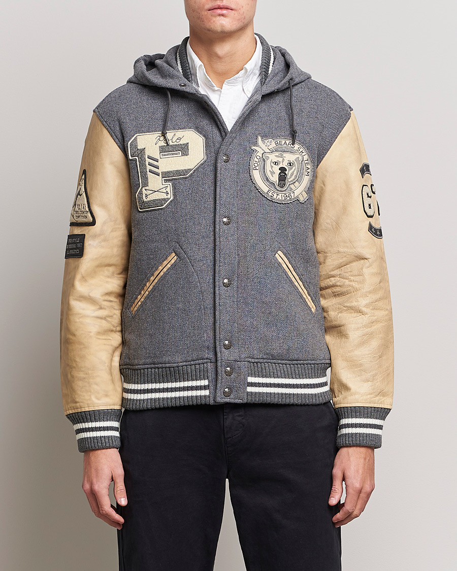 Uomini | Giacche | Polo Ralph Lauren | Ski Varsity Lined Bomber Jacket Grey Heather