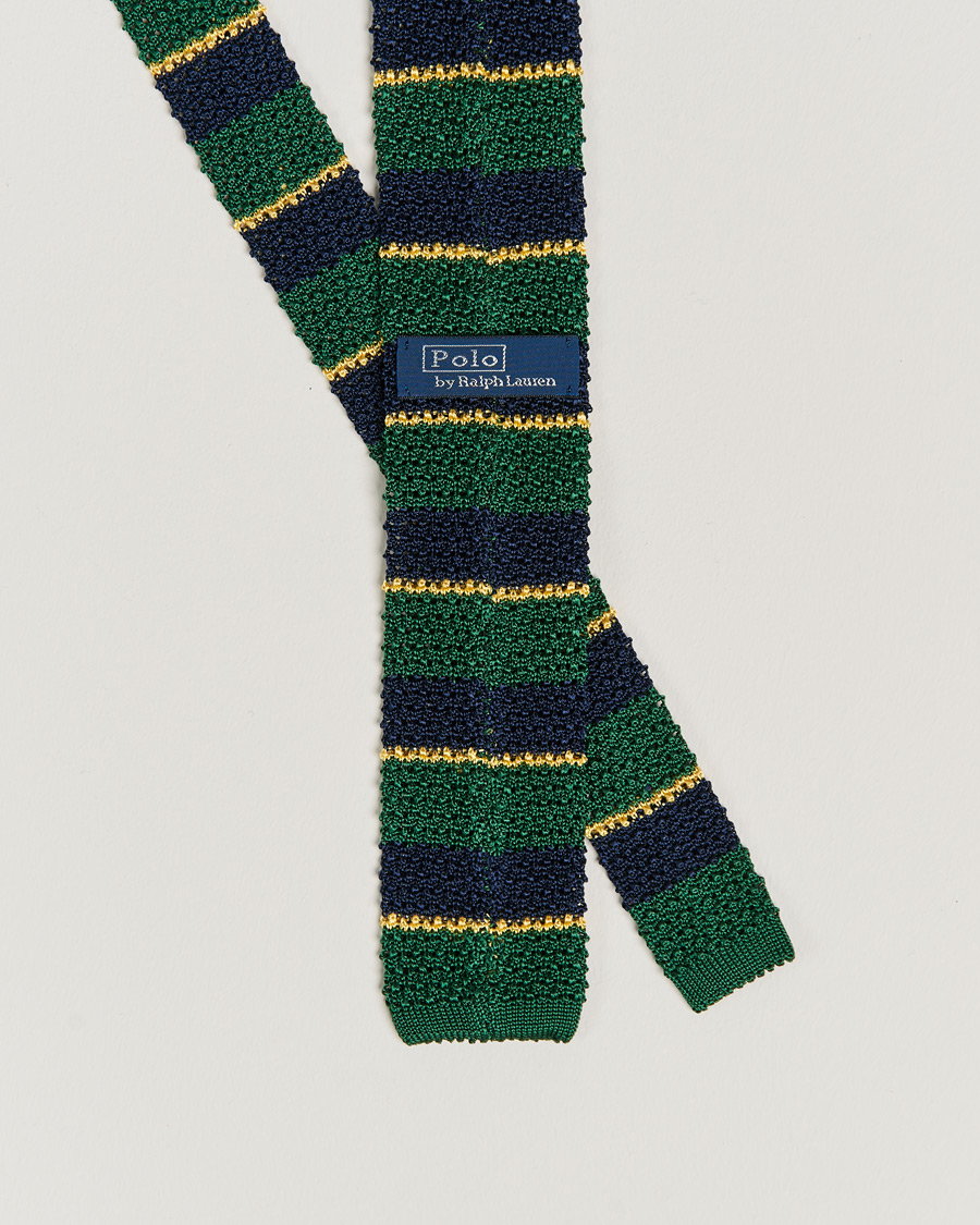 Uomini | Cravatte | Polo Ralph Lauren | Polo Ralph LaurenRegim Knitted TieGreen/Navy/Gold