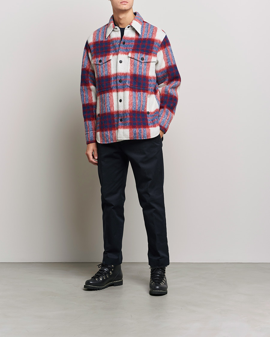 Uomini | Giacche | Moncler Grenoble | Waier Padded Shirt Jacket White/Red