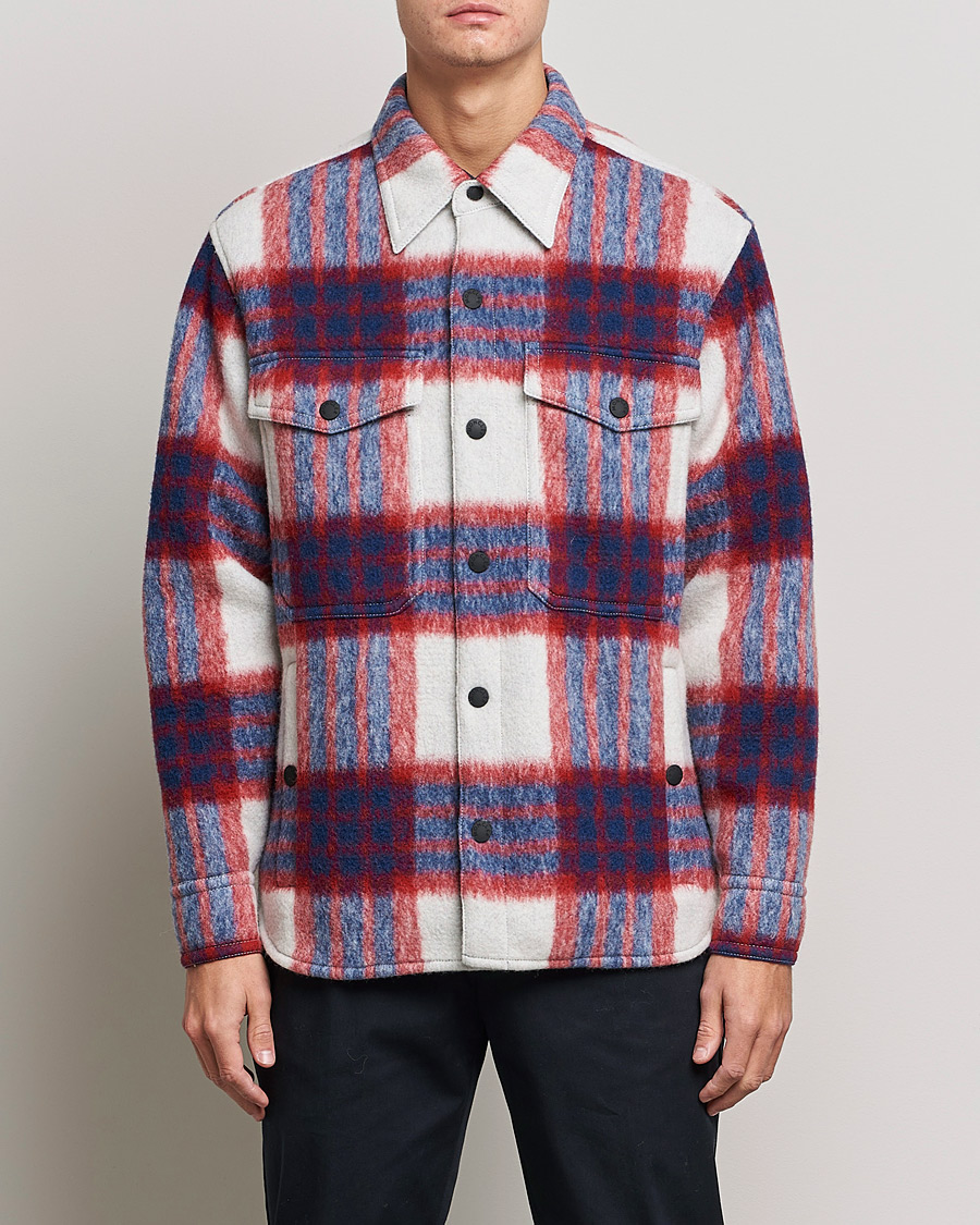 Uomini | Giacche | Moncler Grenoble | Waier Padded Shirt Jacket White/Red