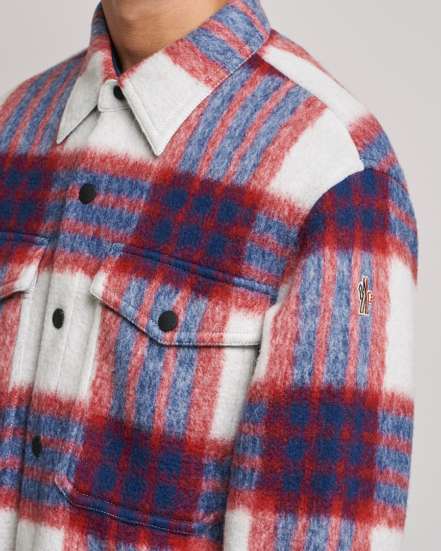 Uomini | Giacche | Moncler Grenoble | Waier Padded Shirt Jacket White/Red