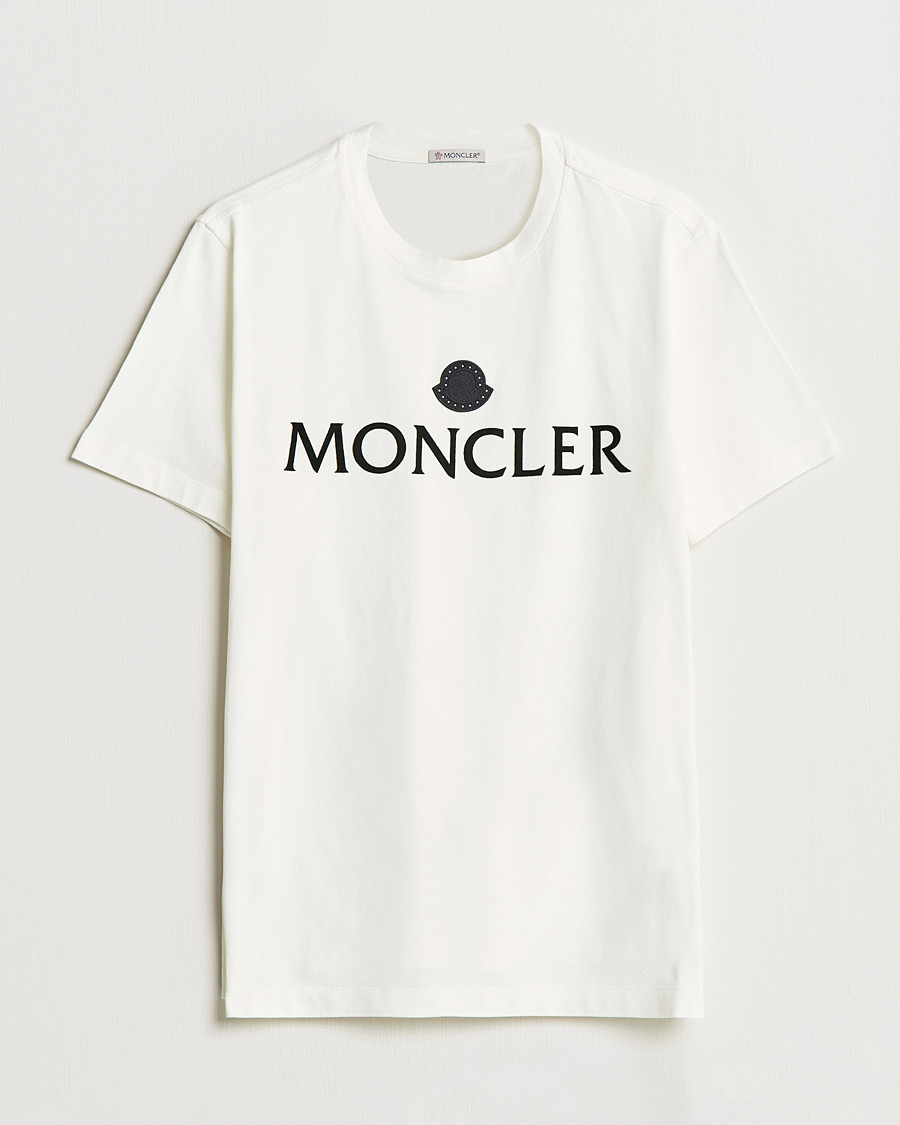 Uomini | T-shirt | Moncler | Lettering T-Shirt White
