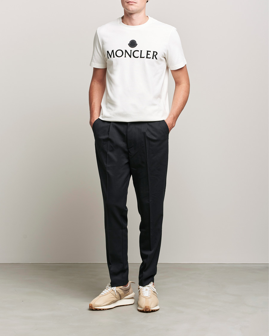 Uomini | T-shirt | Moncler | Lettering T-Shirt White