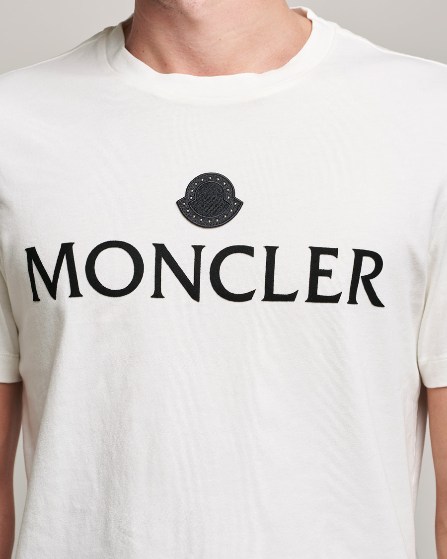 Uomini | T-shirt | Moncler | Lettering T-Shirt White