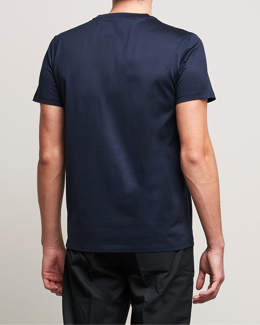 Uomini | T-shirt | Moncler | Double Logo T-Shirt Navy