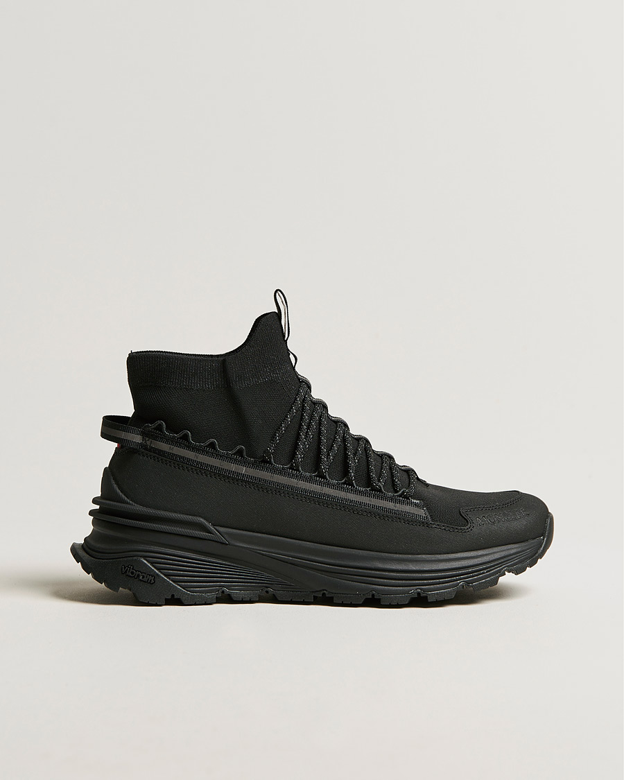 Uomini | Moncler Knit High Running Sneakers Black | Moncler | Knit High Running Sneakers Black