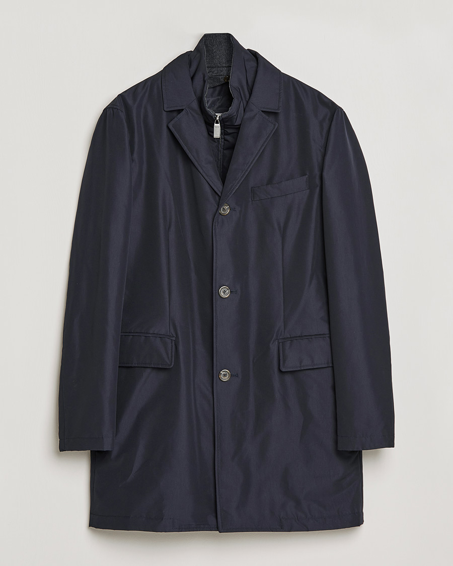 Uomini | Giacche | Canali | Rain Protection Car Coat Navy