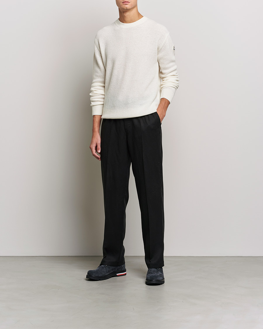 Uomini | Maglieria | Moncler | Cashmere Crew Neck Sweater White